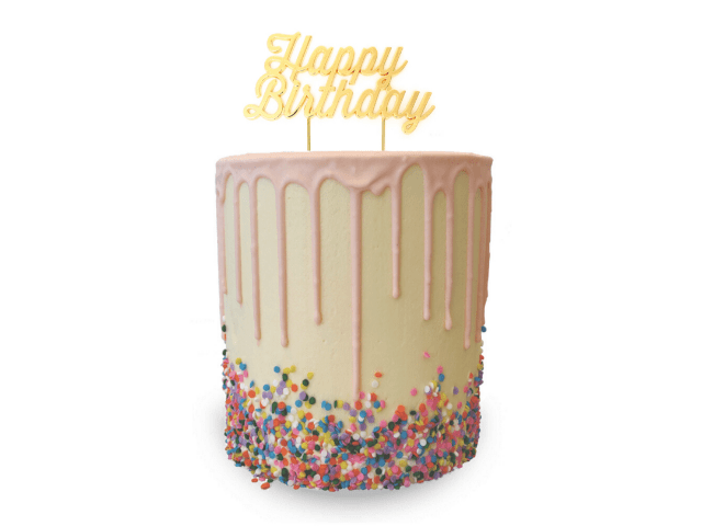 Confetti Drip Cake